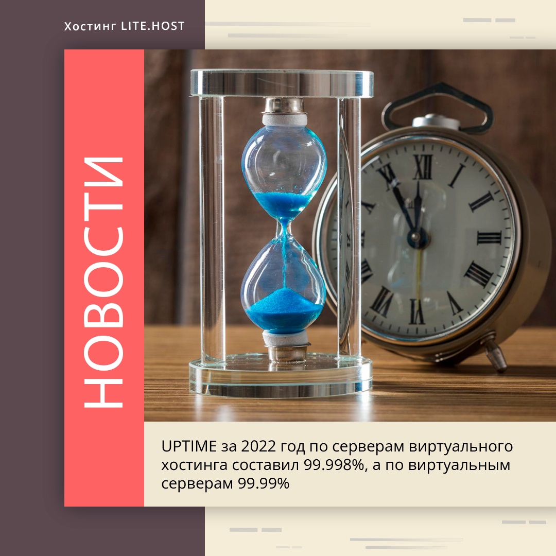 Статистика UPTIME за 2022 год - Новости